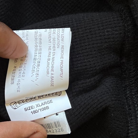 Chrome Hearts Designer 2-Sided Zip Up Hoodie Size XL NEW CONDITION - Picture 10 of 12